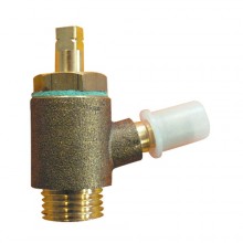HERZ Měřící ventilek pro Strömax M, Dim. 1/4, rohový, žlutý 1028209