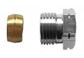 HERZ svěrné šroubení 1/2 x 12 těsnění kov na kov, pro ocelové a měděné potrubí 1629212