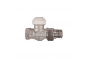 HERZ TS-90- Termostatický ventil přímý 1", M 28x1,5 bílá krytka 1772393