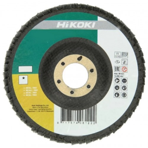 HiKOKI 4100101 Brusný lamelový kotouč na nerez a kov 115x22,23mm, Z40