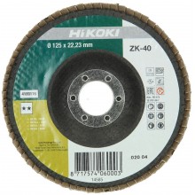HiKOKI 4100116 Brusný lamelový kotouč na nerez a kov 125x22,23mm, Z40