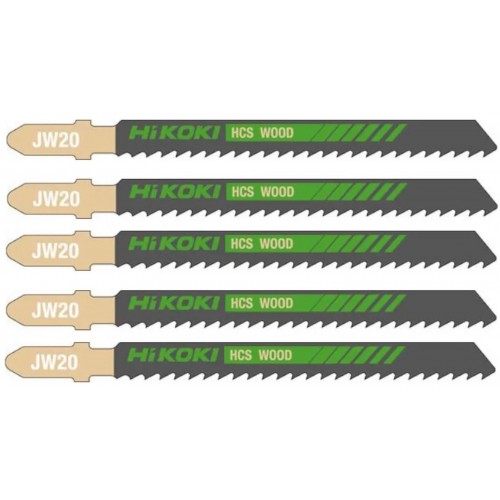 HiKOKI 750021 HCS Plátek na dřevo do přímočaré pily, 100,4/75x9,5x1,25mm, 5ks