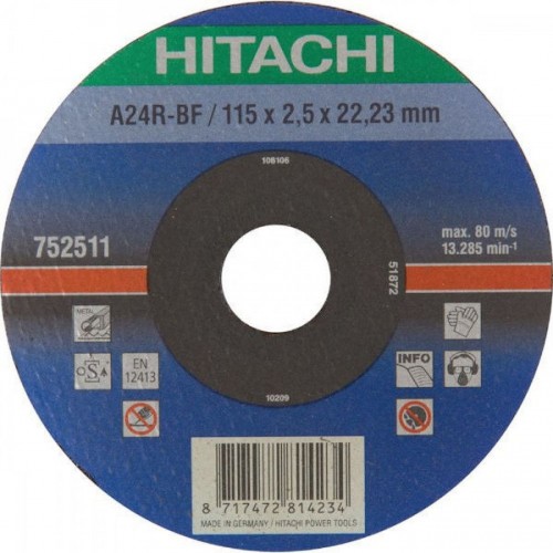 HiKOKI 752511 Řezný kotouč na kov 115x22,23x2,5mm