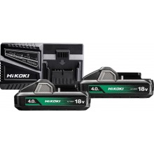 HiKOKI UC18YFSLWEZ Sada akumulátorů a nabíječky (18V/2x 4,0Ah)