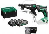 HiKOKI W18DBWCZ Akumulátorový šroubovák (2x 4,0Ah/18V) v kufru HSC III