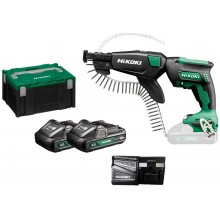 HiKOKI W18DBWCZ Akumulátorový šroubovák (2x 4,0Ah/18V) v kufru HSC III