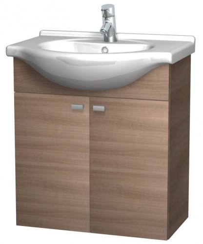 INTEDOOR ZARJA spodní koupelnová skříňka závěsná s keramickým umyvadlem ZA6515