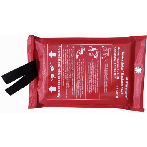 HÜTERMANN Fire Blanket 1 x 1 m hasicí rouška / deka 1252 HÜTERMANN Fire Blanket 1 x 1 m hasicí rouška / deka 1252