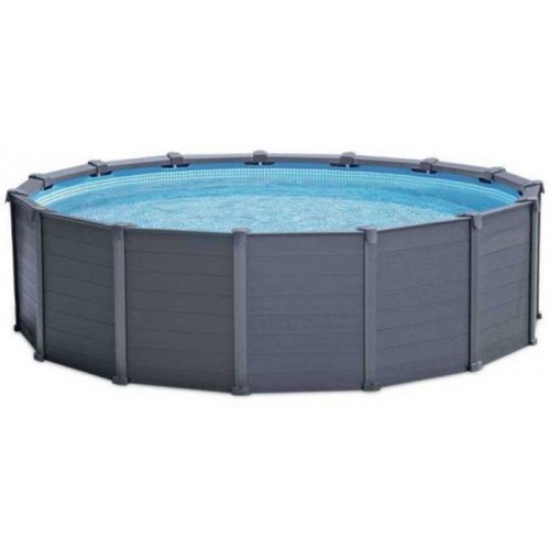INTEX GRAPHITE GRAY PANEL POOL 4,78 x 1,24 m (+pískové filtrační čerpadlo Intex 4m3/h ) 26382NP INTEX GRAPHITE GRAY PANEL POOL 4,78 x 1,24 m (+pískové filtrační čerpadlo Intex 4m3/h ) 26382NP