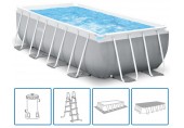 INTEX PRISM FRAME RECTANGULAR PREMIUM POOLS Bazénový set 488 x 244 x 107 cm 26792GN