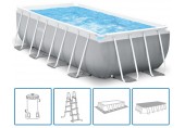 INTEX PRISM FRAME RECTANGULAR PREMIUM POOLS Bazénový set 488 x 244 x 107 cm 26792GN