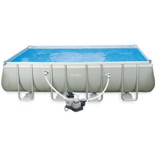 INTEX Bazén Frame Pool Set Ultra Quadra 549 x 274 x 132 cm, filtrace a schůdky 128352GS INTEX Bazén Frame Pool Set Ultra Quadra 549 x 274 x 132 cm, filtrace a schůdky 128352GS