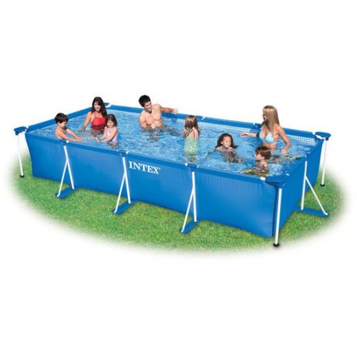 VÝPRODEJ INTEX SMALL RECTANGULAR FRAME POOLS Bazén 450 x 220 x 84 cm 28273NP POŠKOZENÝ OBAL!!