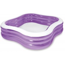 INTEX Beach Wave Swim Center Pool Bazén 229 x 229 x 56 cm fialový 57495NP