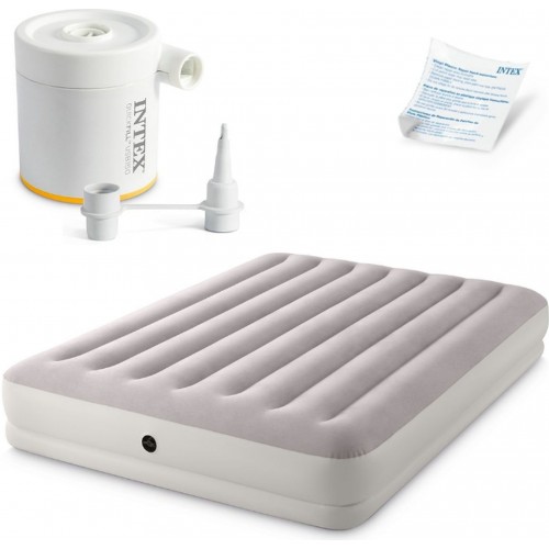 INTEX Nafukovací postel PRESTIGE MID-RISE QUEEN 203x152x30 cm 64179