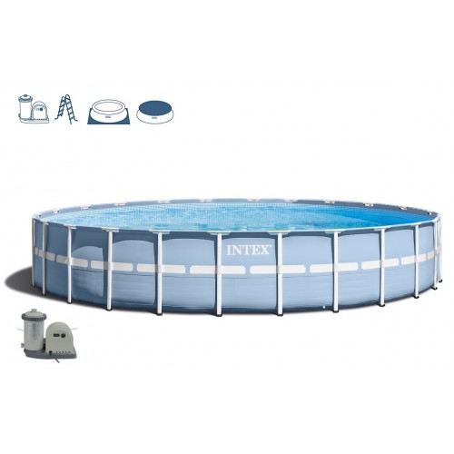 INTEX PRISM FRAME POOL SET Bazén 549 x 122 cm s kartušovou filtrací, 28752NP INTEX PRISM FRAME POOL SET Bazén 549 x 122 cm s kartušovou filtrací, 28752NP