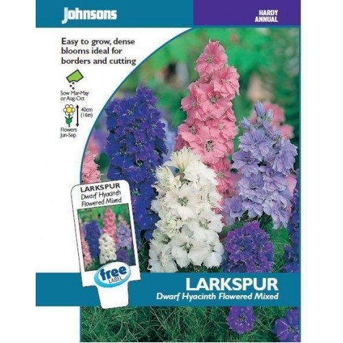 JOHNSONS Ostrožka „Dwarf Hyacinth Flowered Mixed“ 12838