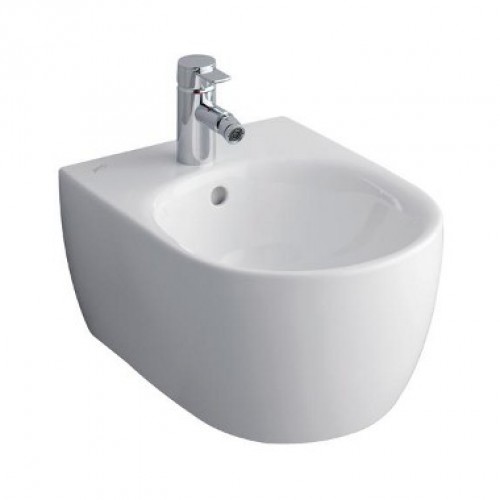 KERAMAG Icon bidet závěsný, s otvorem pro baterii, bílá + KeraTect 234000600