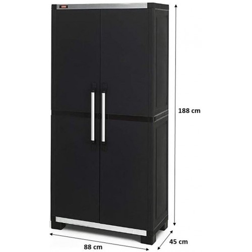 KETER XL PRO Tall Shed Úložná skříň, 88 x 45 x 188 cm, černá 17199263