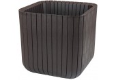 KETER CUBE PLANTER L Květináč, 40 x 40 x 40 cm, hnědá 17201220