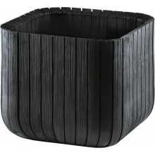 KETER CUBE PLANTER M Květináč, 30 x 30 x 30 cm, antracit 17202066