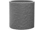 KETER MEDIUM CYLINDER Květináč, 36 x 36 x 37,3 cm, ratan, stříbrno-šedá 17197835