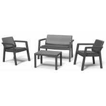 KETER EMILY PATIO Set zahradní se sedáky, grafit/šedá 17209816