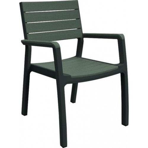 KETER HARMONY zahradní židle, 58 x 58 x 86 cm, antracit/hnědo-šedá 17201284