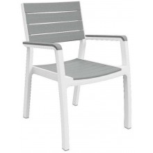 KETER HARMONY zahradní židle, 58 x 58 x 86 cm, bílá/šedá 17201284