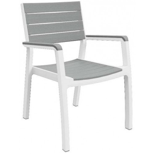 KETER HARMONY Zahradní židle, 59 x 60 x 86 cm, bílá/šedá 17201284
