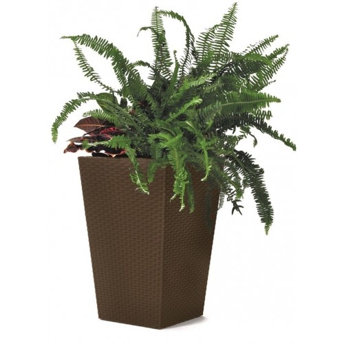 KETER RATTAN PLANTER M 55,4L Květináč, střední 38,5 x 57 cm, hnědá 17192301