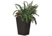 KETER RATTAN PLANTER S 23,6L Květináč, malý 28,5 x 43,5 cm, antracit 17192300