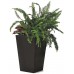 KETER RATTAN PLANTER S 23,6L Květináč, malý 28,5 x 43,5 cm, antracit 17192300