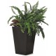 KETER RATTAN PLANTER S 23,6L Květináč, malý 28,5 x 43,5 cm, antracit 17192300