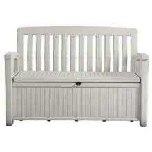 KETER PATIO BENCH 227L Úložná lavice 138,6 x 63,5 x 88 cm, bílá 17202690