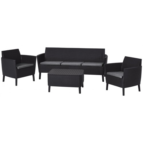 KETER SALEMO 3 SEATER Set zahradní, grafit/šedá 17205990