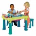 VÝPRODEJ KETER CREATIVE PLAY TABLE stoleček & dvě židličky, zelená/tyrkysová 17184184 POŠKOZENÝ OBAL!!