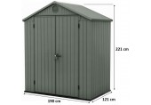 KETER DARWIN 6 x 4 zahradní domek, 190 x 121 x 221 cm, zelený 17210351