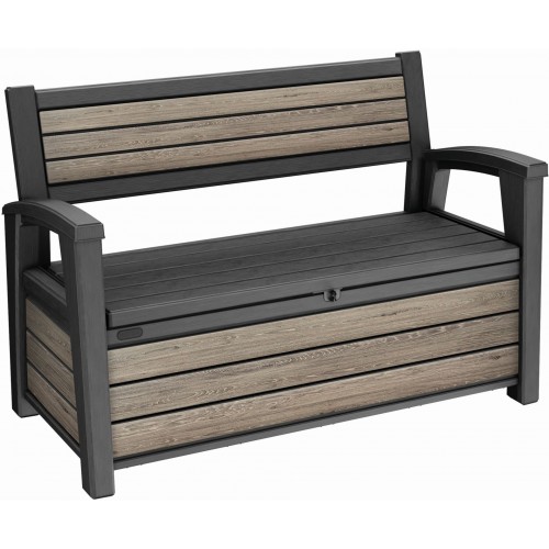 KETER DECO GARDEN BENCH 227L Úložná lavice, 133 x 61 x 89 cm, ashwood 17213853