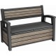 KETER DECO GARDEN BENCH 227L Úložná lavice, 133 x 61 x 89 cm, ashwood 17213853
