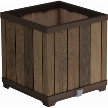 KETER DECO SQUARE Květináč, 45,5 x 45,5 x 45,5 cm, walnut 17213622