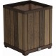 KETER DECO SQUARE TALL Květináč, 45,5 x 45,5 x 55 cm, walnut 17213623