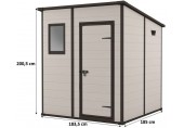 KETER MANOR PENT 6 x 6 zahradní domek, 183,5 x 185 x 200,5 cm, béžová 17208243