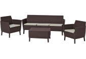 KETER SALEMO 3 SEATER Set zahradní, hnědá/béžová 17205990