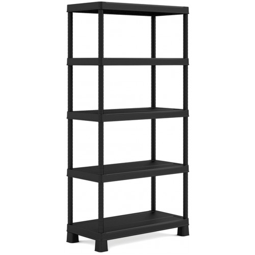 KIS PLUS TRIBAC 90/5 regál 182x90x45 cm, černá 9933