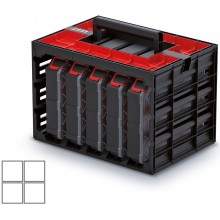 Kistenberg TAGER CASE Skříňka s 5 organizéry (krabičky), 41,5x29x29cm KTC30256B