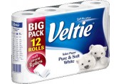 KLEENEX Welcomes Veltie Toaletní papír 12 rolí, 3-vrstvý, bílý 149786