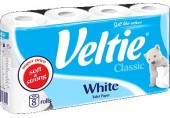 KLEENEX Welcomes Veltie Toaletní papír 8 rolí, 2-vrstvý, bílý 148552