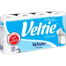 KLEENEX Welcomes Veltie Toaletní papír 8 rolí, 2-vrstvý, bílý 148552