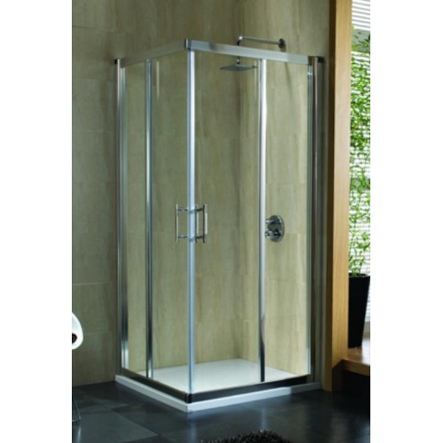 KOLO Geo-6 čtvercový sprchový kout 90 cm, posuvné dveře čiré/stříbrná GKDK90222003B